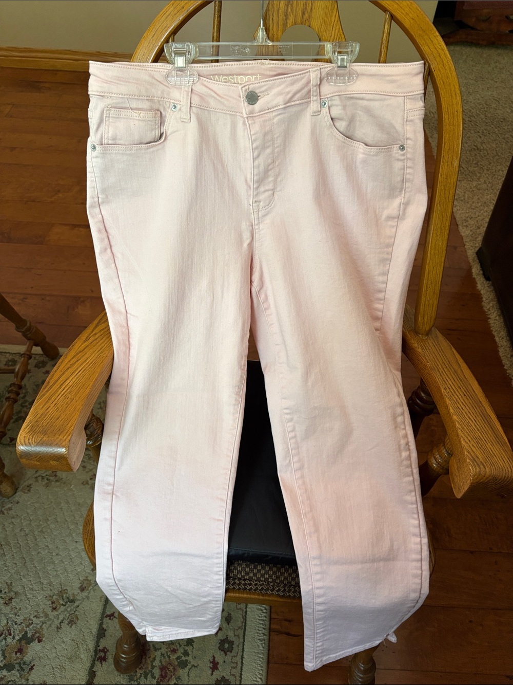 Westport Light Pink Wide-Leg Jeans